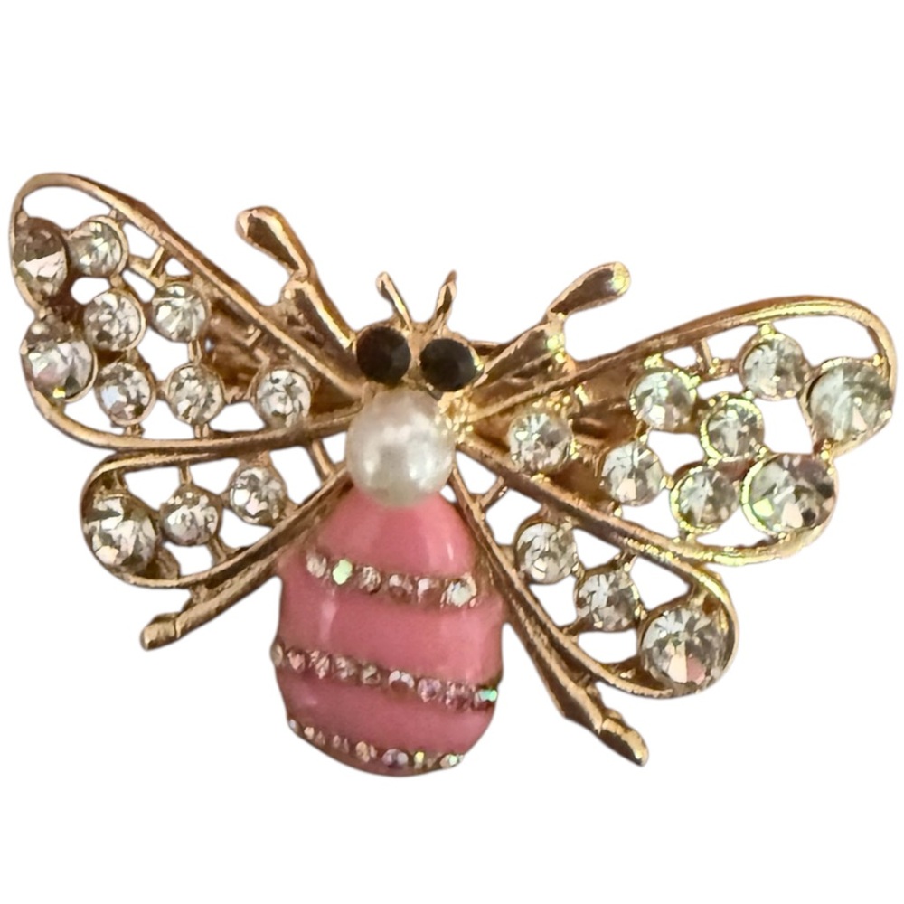 Vintage  Bee Brooch - Gold-Tone Women Jewelry - Picture 3 of 3